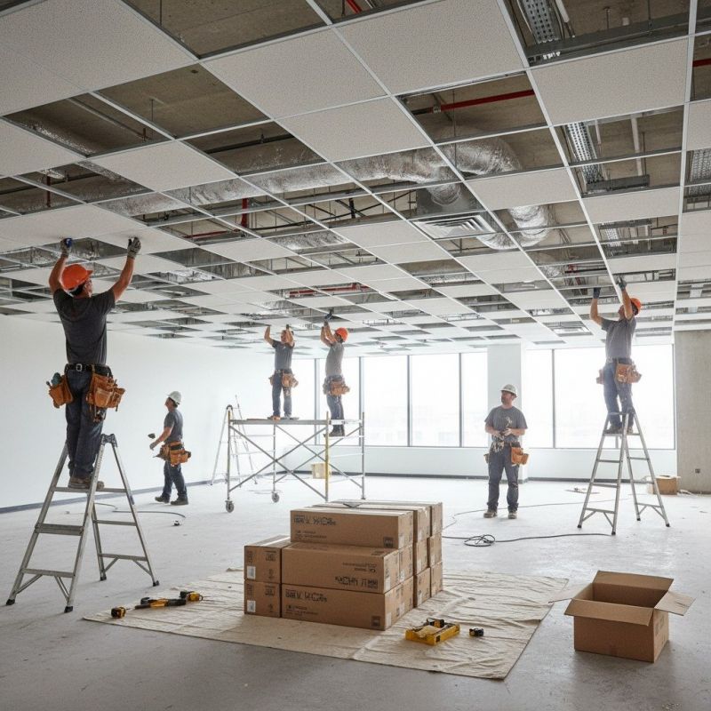 Tile Ceiling Installation